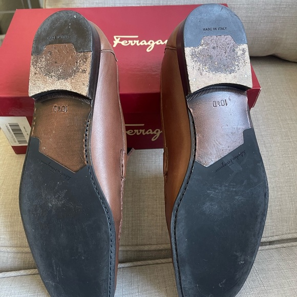 Salvatore ferragamo mens loafers in brown leather - Picture 8 of 9